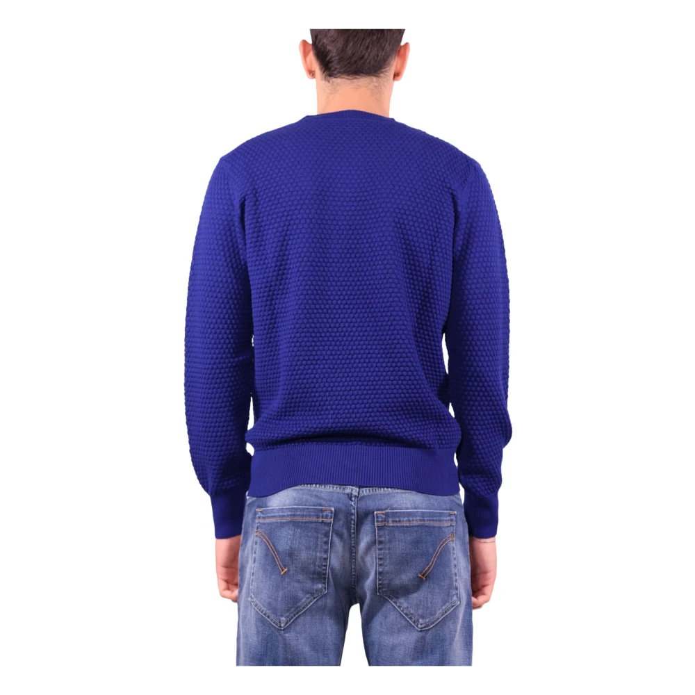 Kangra Blauwe Trui Ronde Hals Multiball Blue Heren