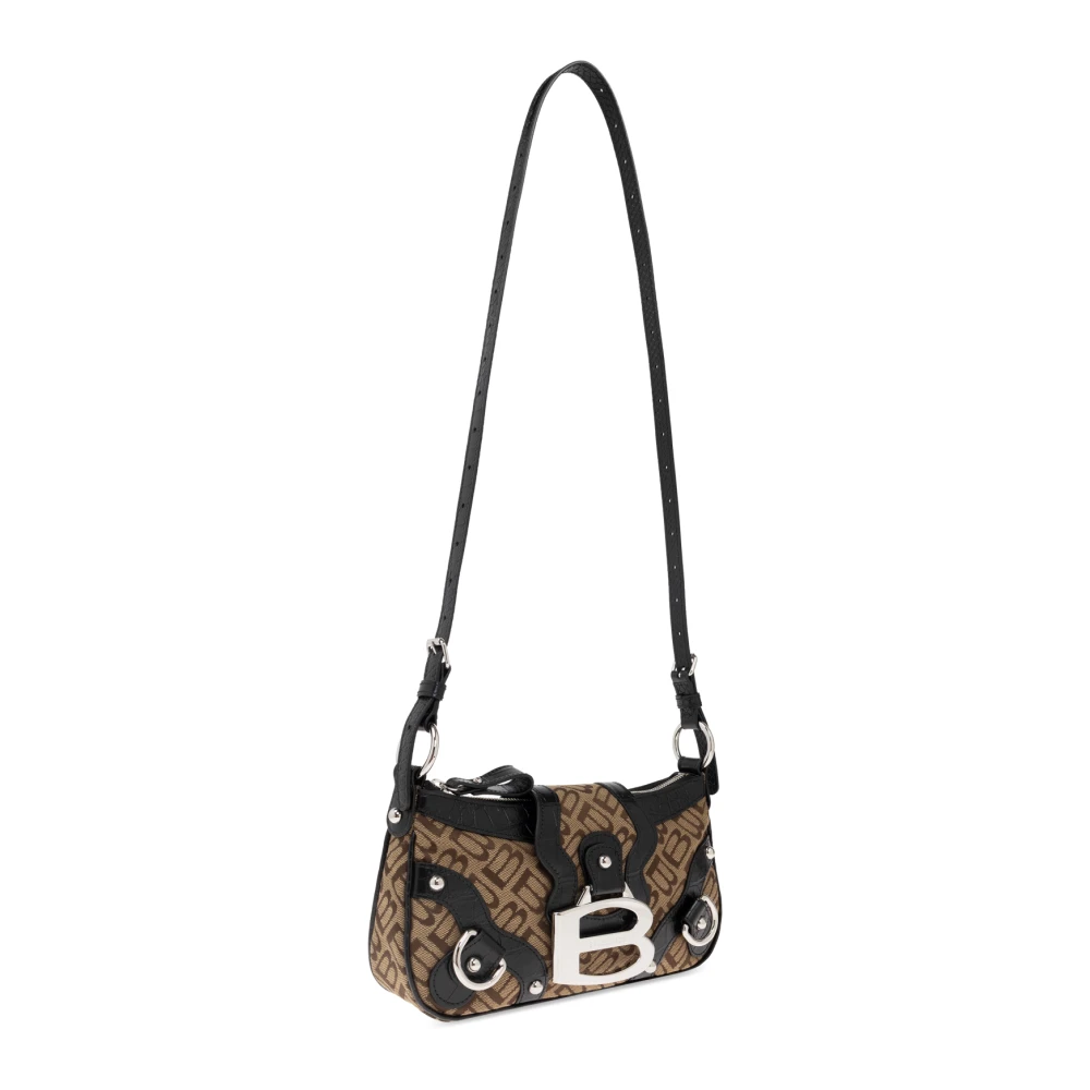 Balenciaga Shoulder Bag Essex Small Brown Dames