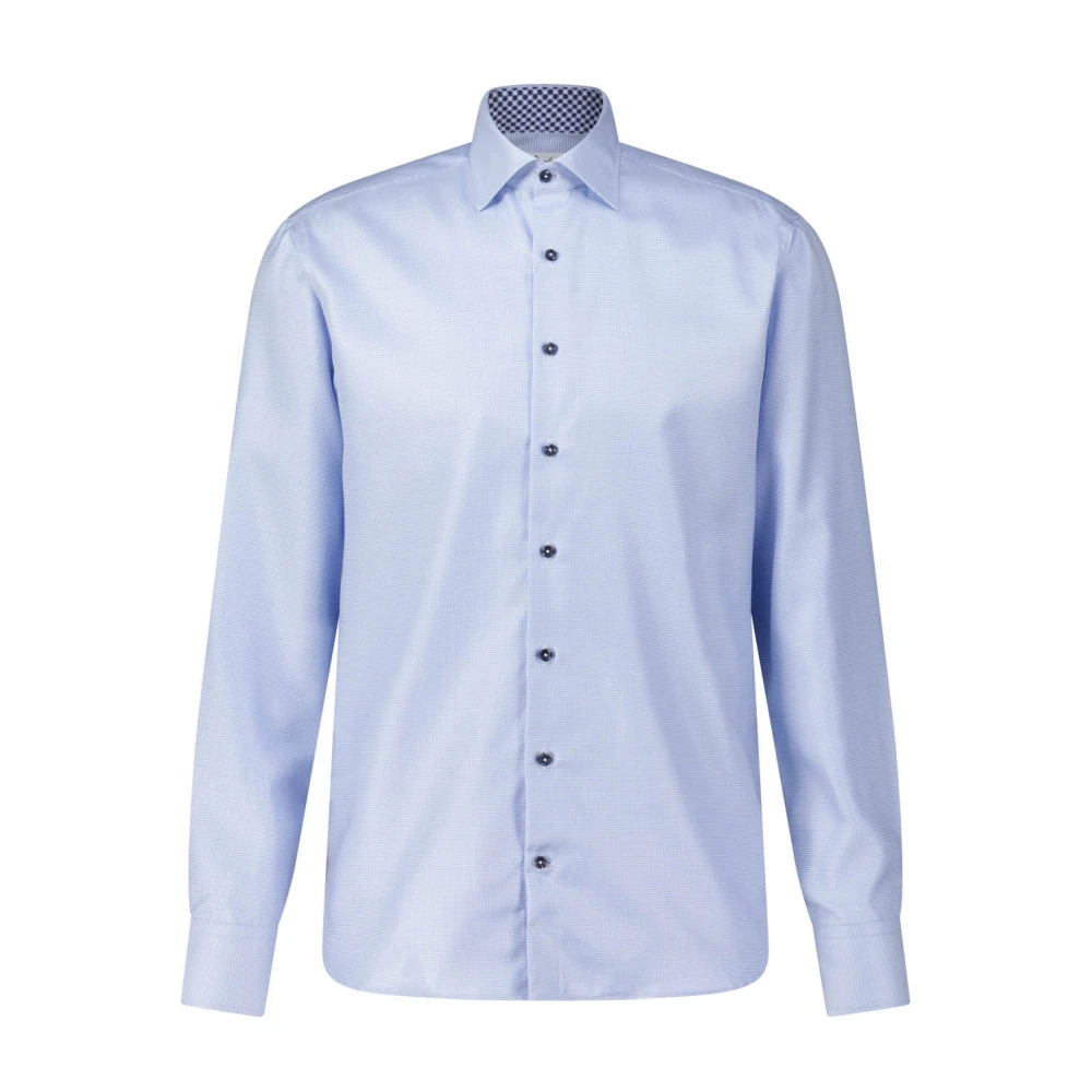 Stenströms Klassiek Patroon Overhemd Blue Heren