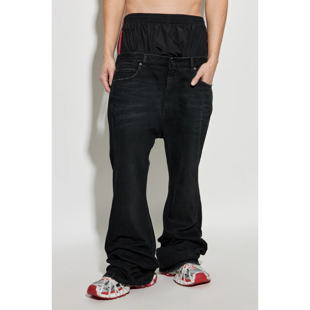 Balenciaga Jeans met uitlopende pijpen Black Heren