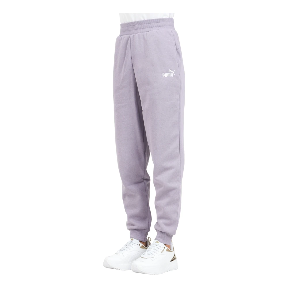 Puma Essentials Borduurwerk Joggers Paars Purple Dames