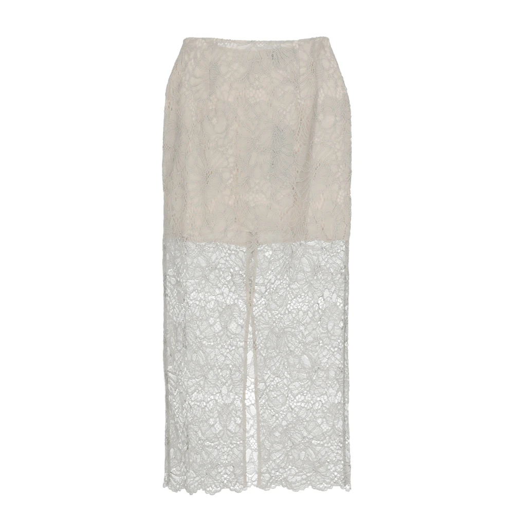 Rotate Birger Christensen Women's Gray Rotate Skirts - Midi Skirts - M - Skirts