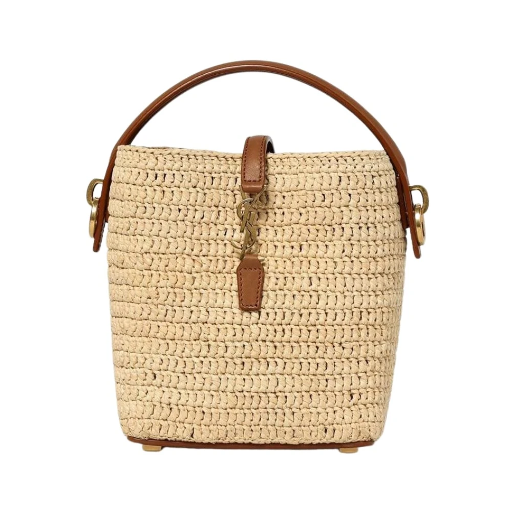 Saint Laurent Women's Beige Panier Bucket Bag
