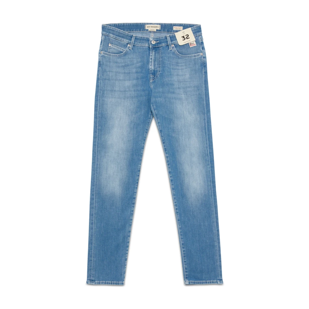 Roy Roger's Men's Blue Slim-Fit Jeans - Slim Fit Jeans - W32 - Jeans
