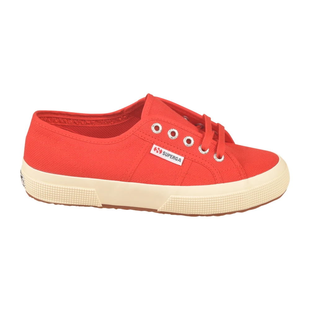 Superga Kvinno Röd Skor Dam, 39 Eu, Klassiska Canvas Sneakers