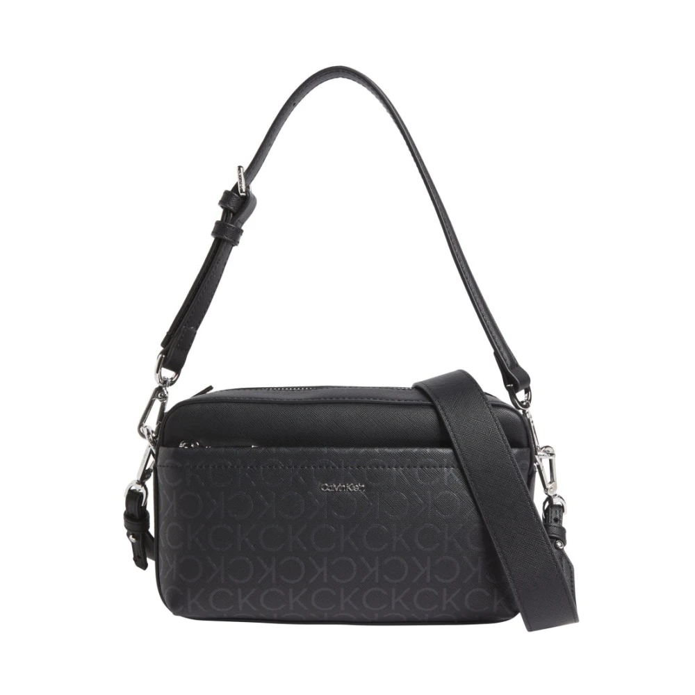 Calvin Klein Zwarte Cross Body Cameratas Black Dames