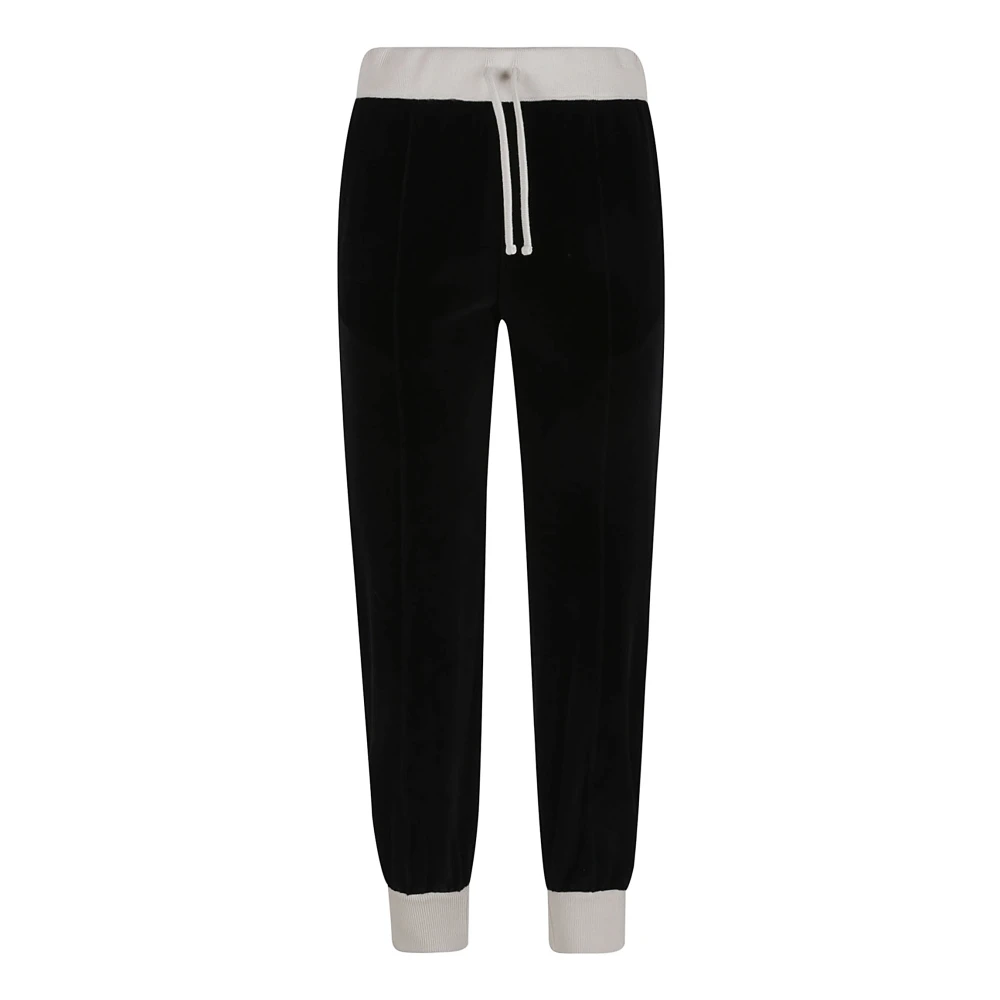 Valentino Garavani Effen Jersey Broek Black Dames