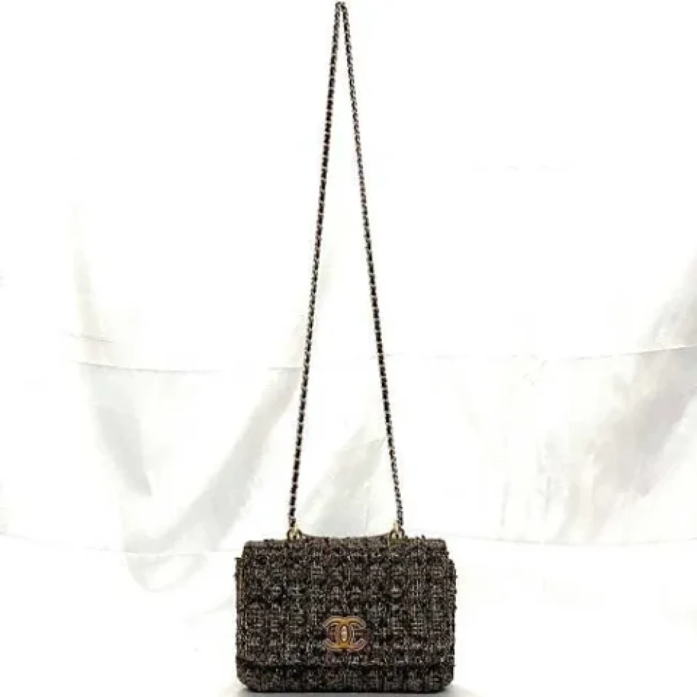 Chanel Vintage Pre-owned Fabric chanel-bags Brown Dames