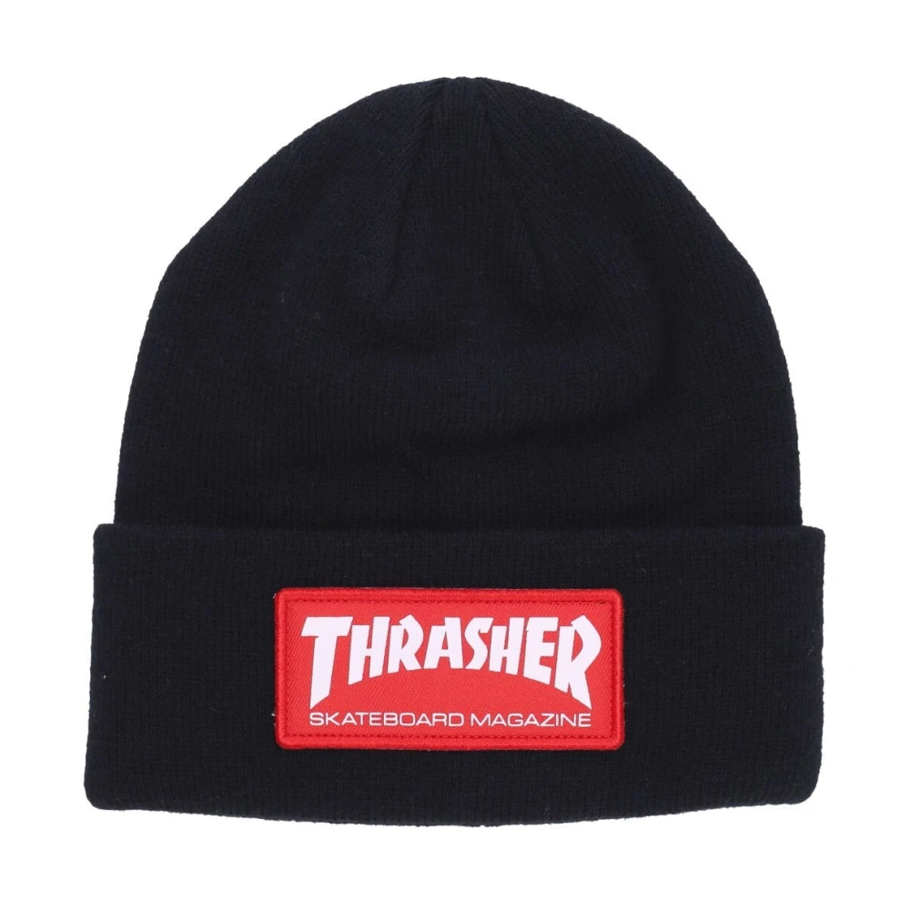 Thrasher Skate Mag Patch Beanie Hoed Zwart Black Heren