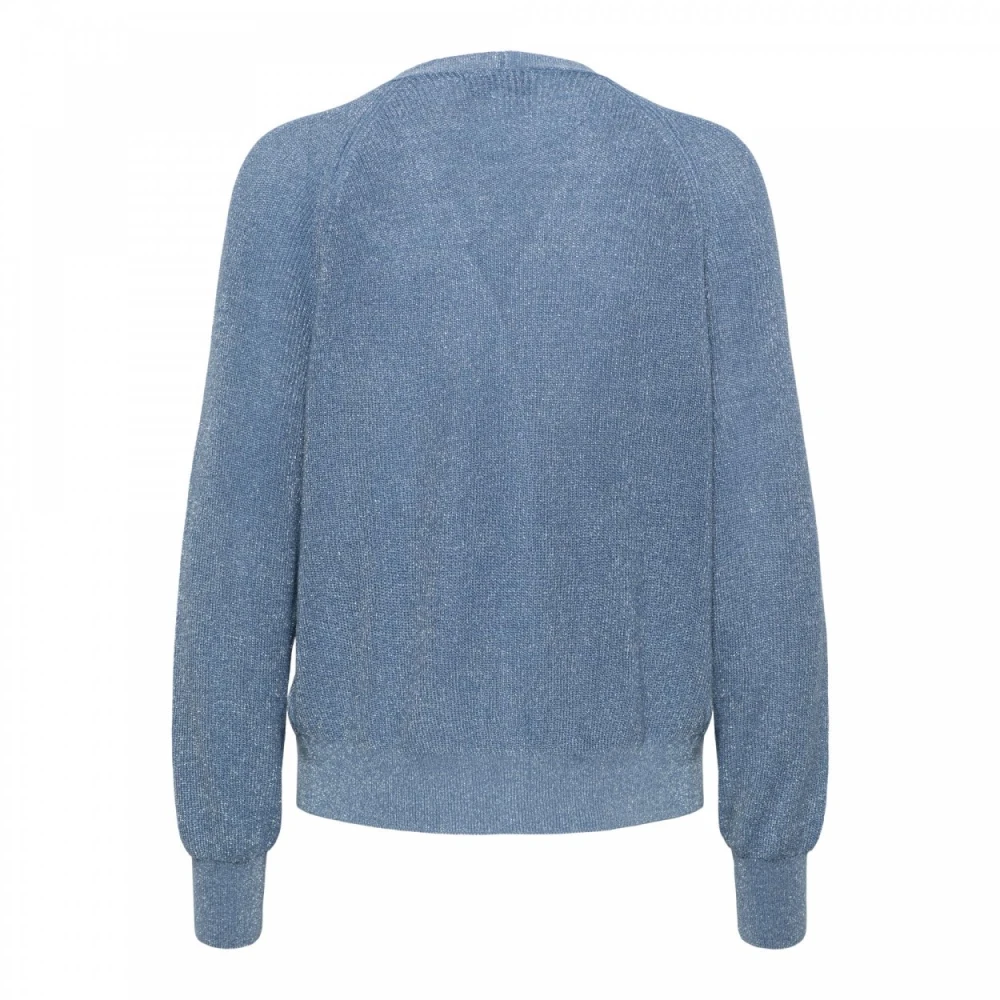 &Co Woman Bibbi Denim Sweater Blue Dames