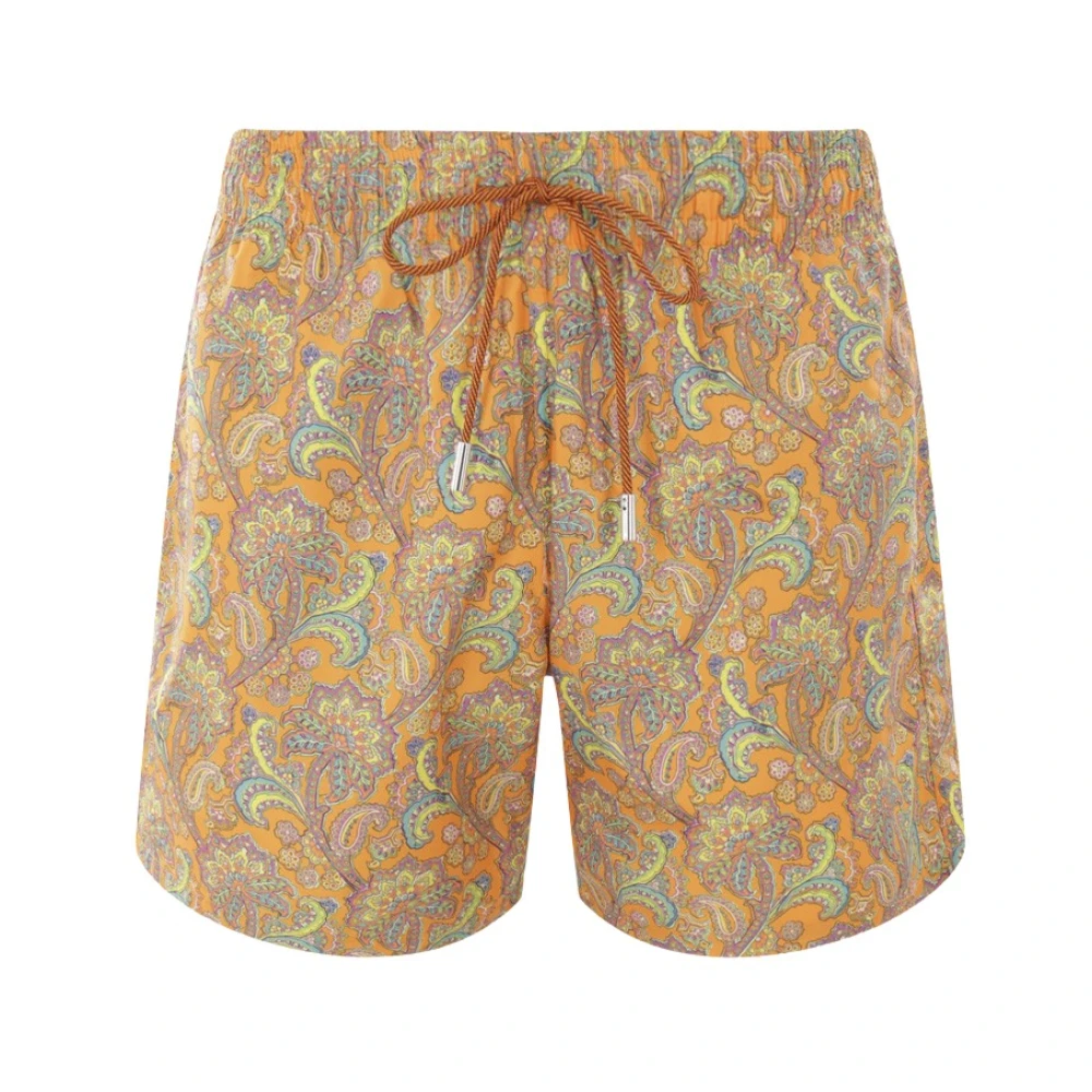 ETRO Rood Paisley Zwemkleding Set Multicolor Heren