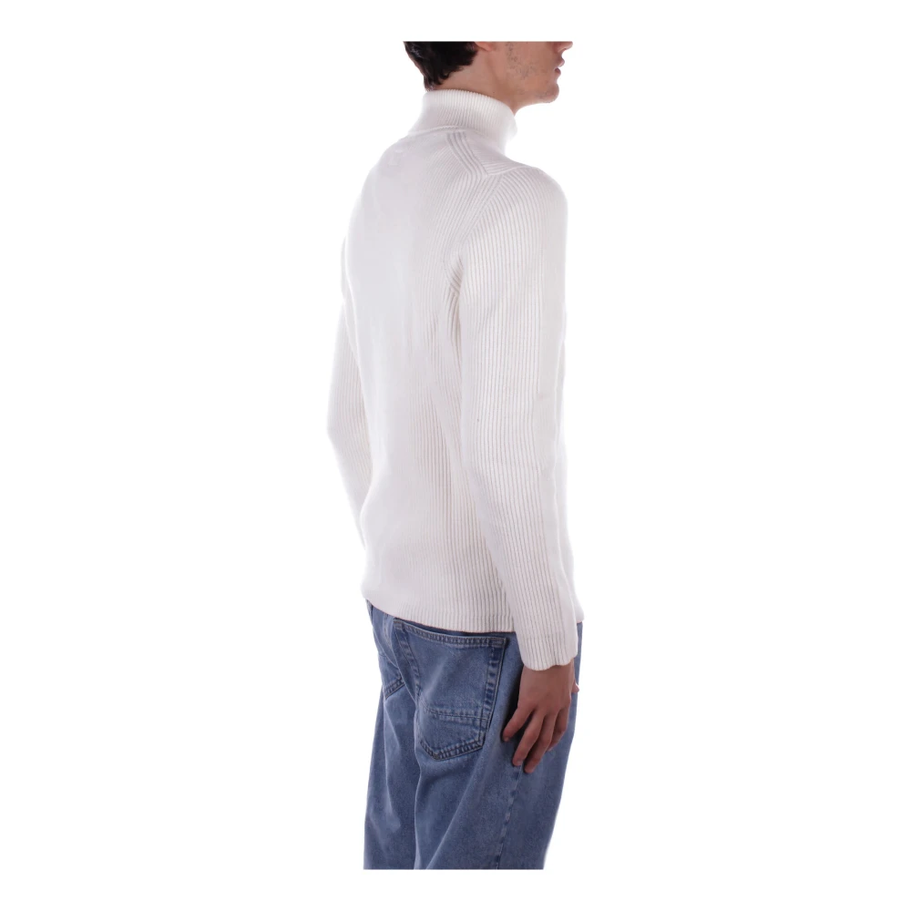 C.P. Company Hoge Hals Logo Trui White Heren