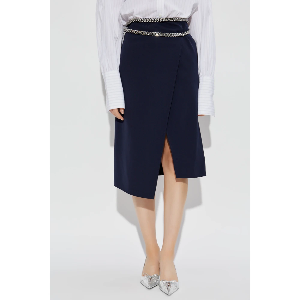 Stella Mccartney Rok met kenmerkende ketting Blue Dames