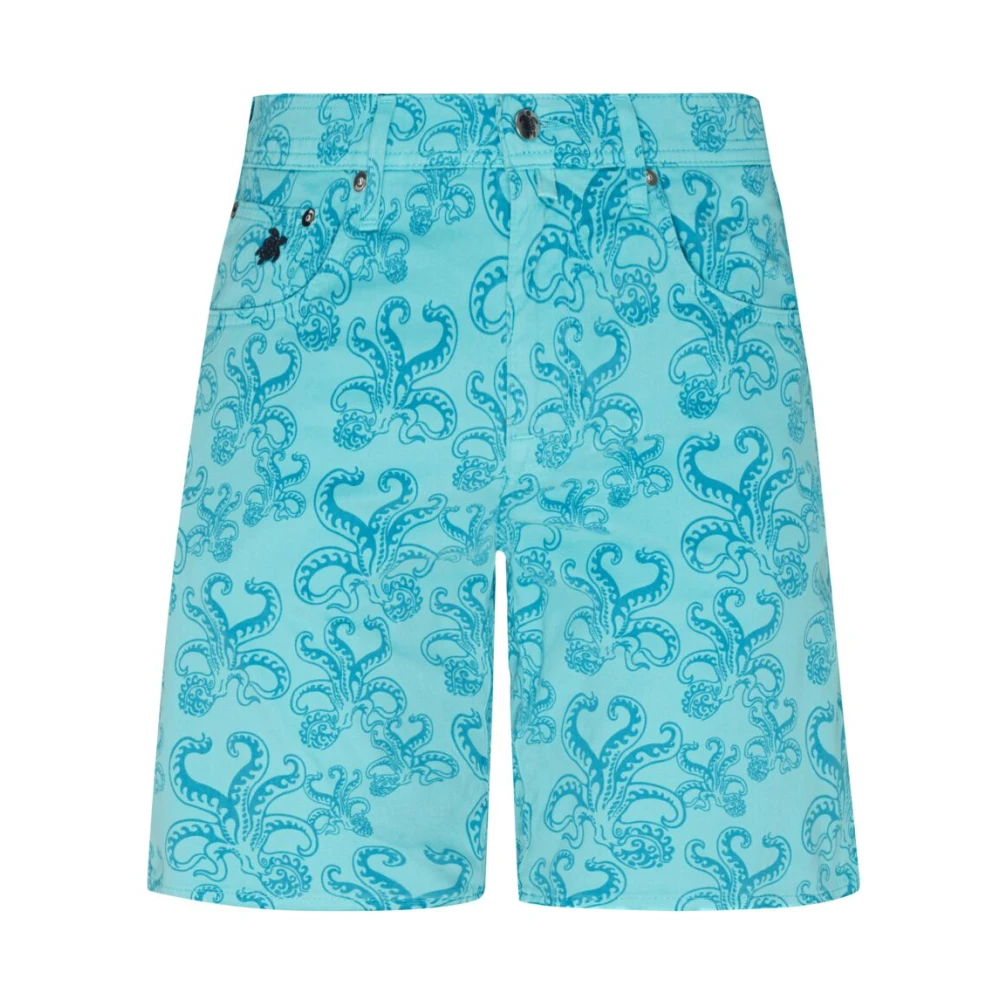 Vilebrequin Katoenen Bermuda shorts voor heren Blue Heren