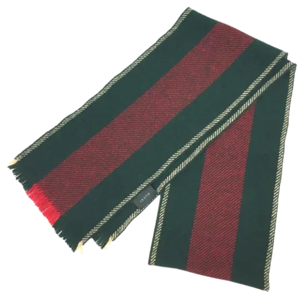 Gucci Vintage Pre-owned Wool scarves Multicolor Unisex