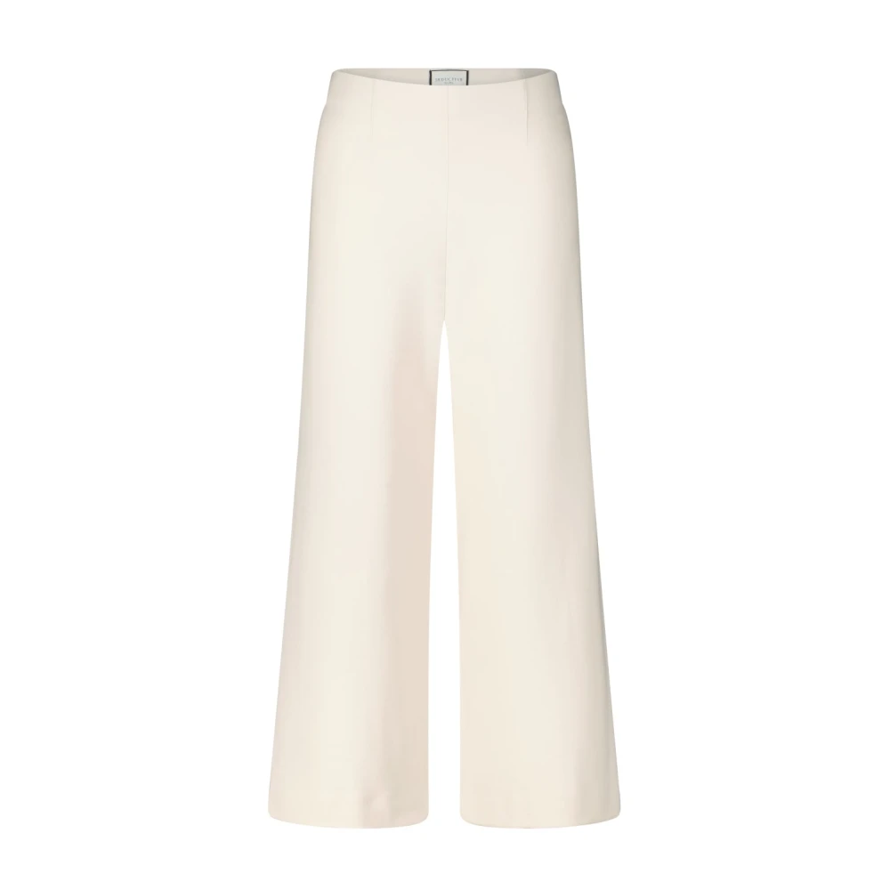 Seductive Wijde broek met elastische taille Dagney Beige Dames