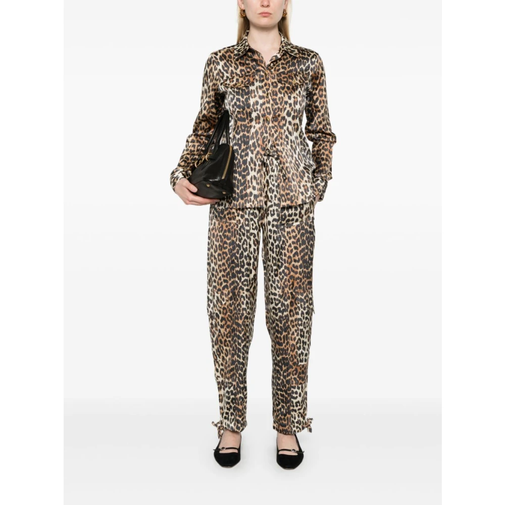 Ganni Multicolor Damesoverhemden Ss25 Multicolor Dames