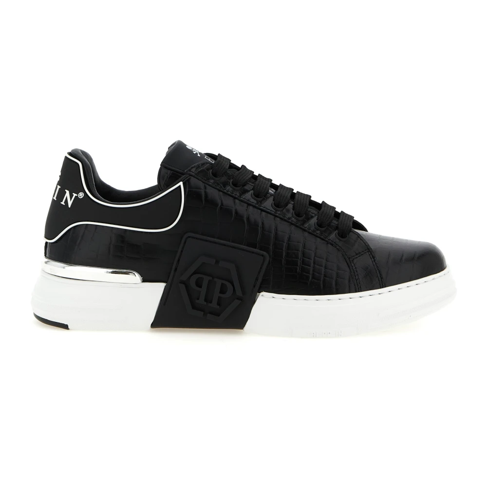 Philipp Plein Men's Black Phantom Kick$ Cocco Trainers - Sneakers - 6 Uk - Shoes