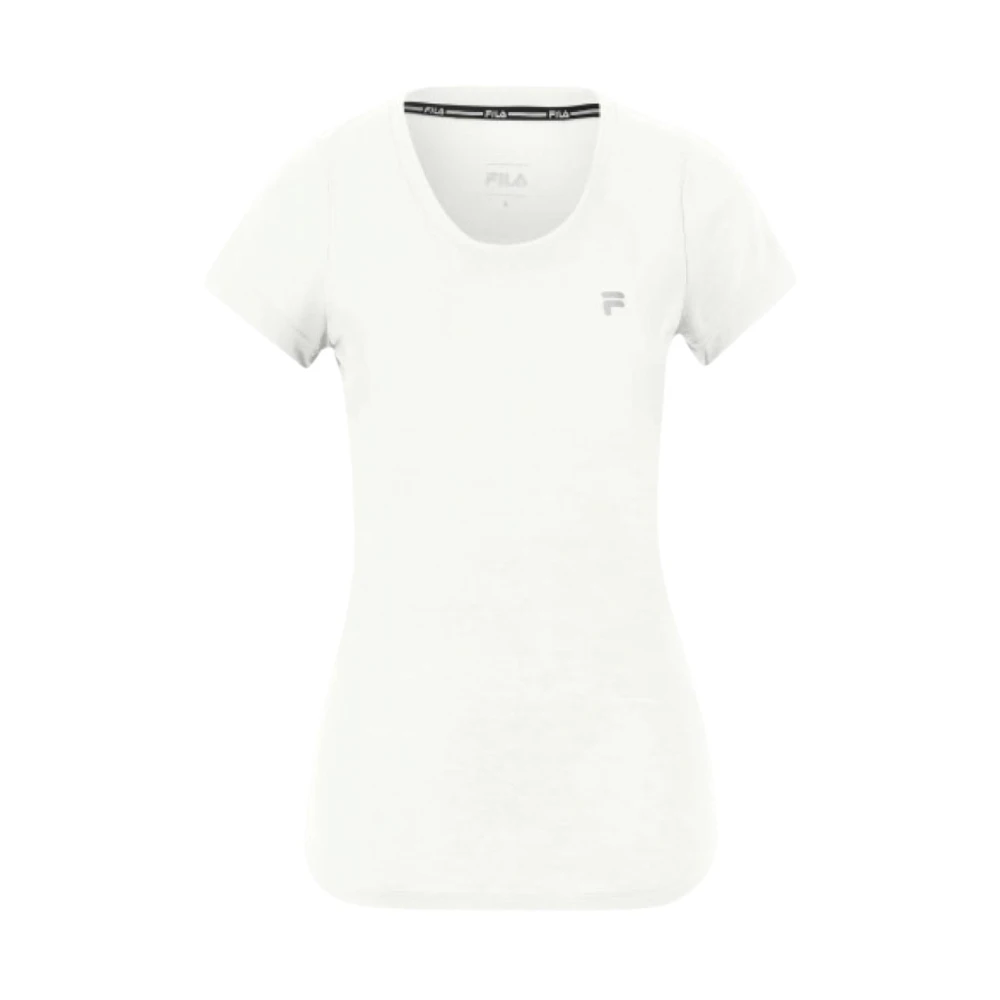 Fila Rode Polyester Fitness T-shirt White Dames