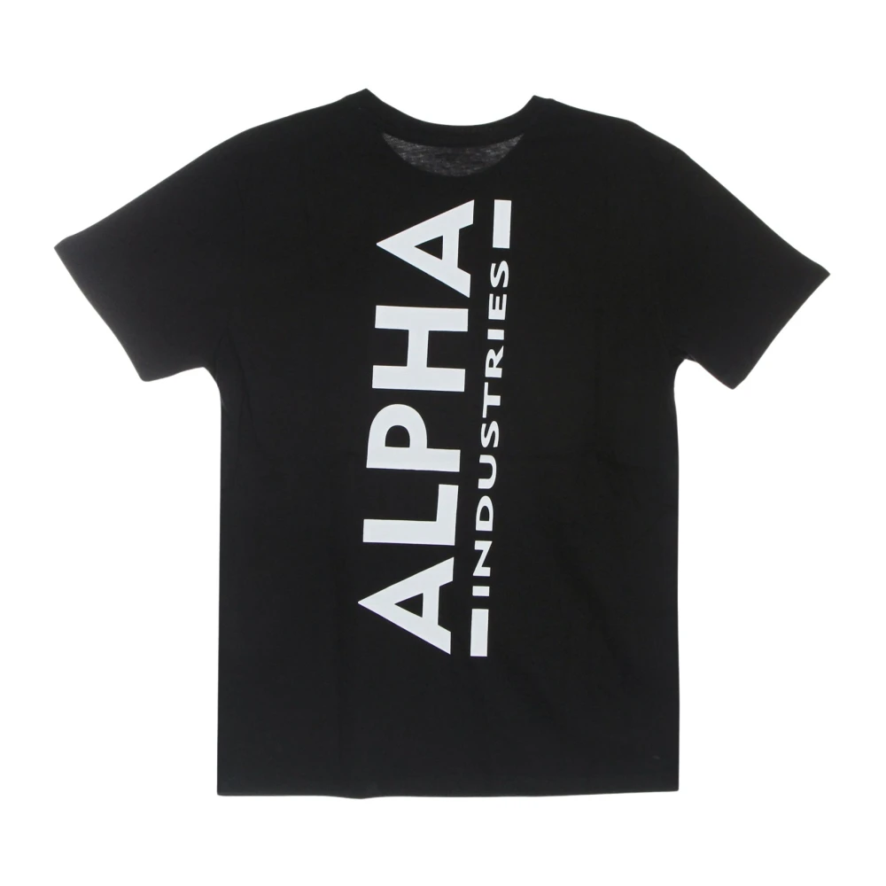 Alpha industries Backprint Tee Streetwear Collectie Black Heren