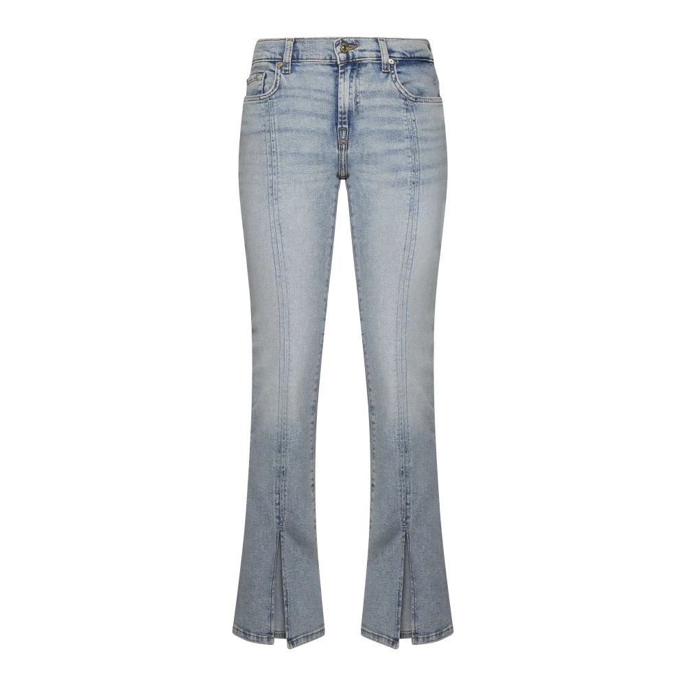 7 For All Mankind Blauwe Bootcut Denim Jeans Blue Dames