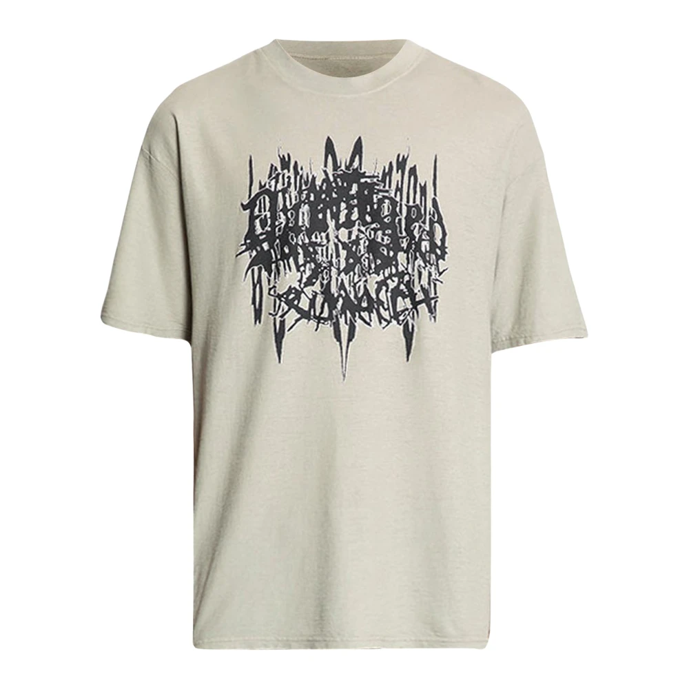 44 Label Group Men's Gray T-Shirts, M, Cotton T-Shirt With Print
