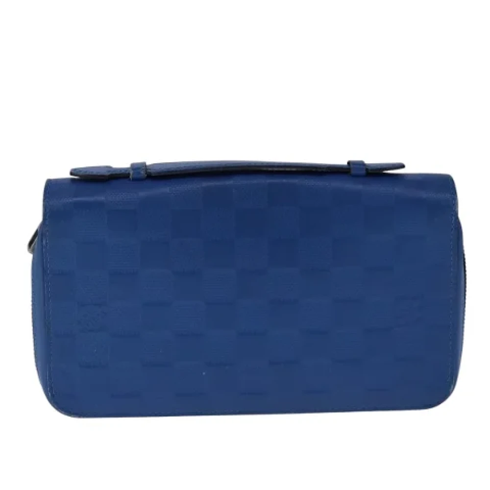 Louis Vuitton Vintage Pre-owned Leather clutches Blue Dames