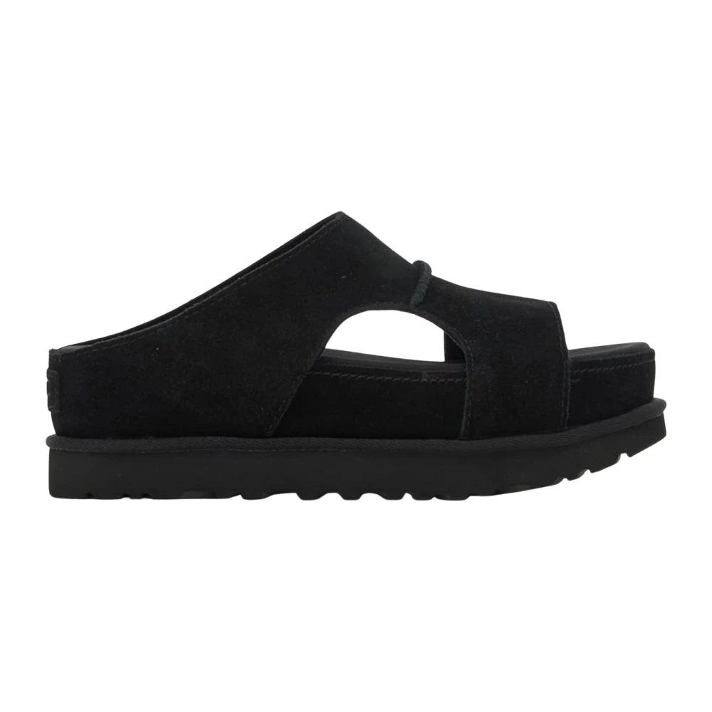 Ugg Women's Black Sliders, 5 Uk, Goldenstar Hi Cutout Sandals