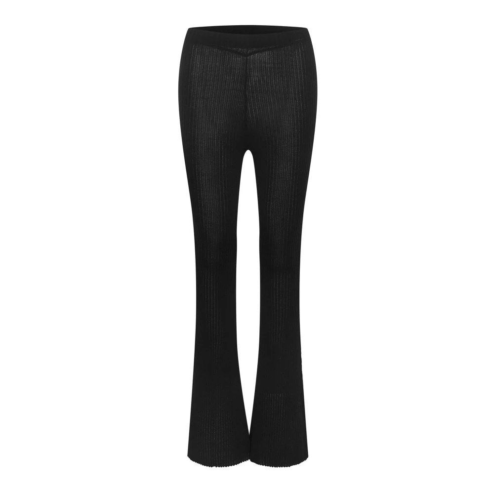 Gestuz Wijde Zwarte Broek Sameagz Stijl Black Dames