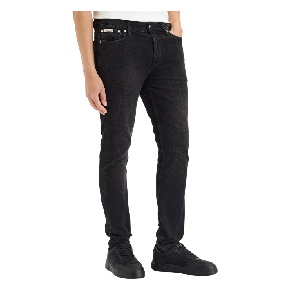 Calvin Klein Jeans Uomo Nero Jeans, W30 L32, New,