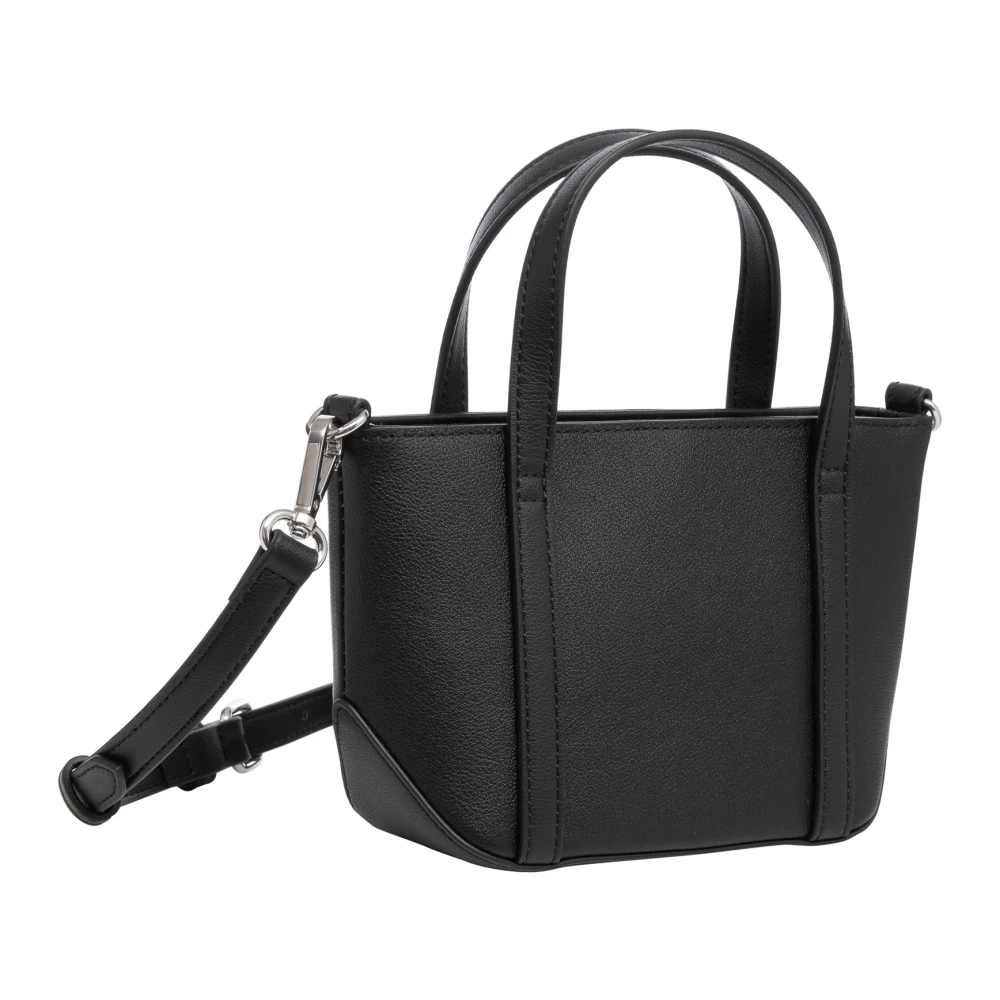 Love Moschino Handtas met Verstelbare Band en Ritssluiting Black Dames