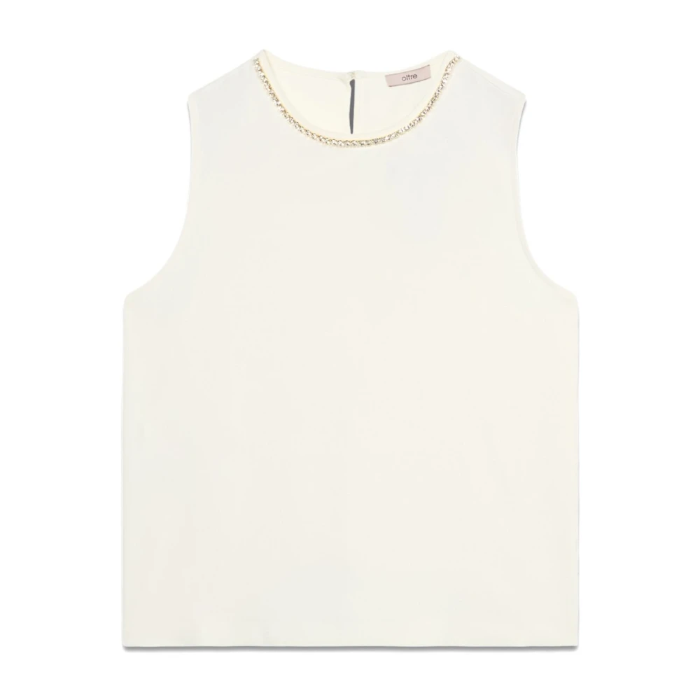 Tops > Sleeveless Tops - - Oltre - Modalova