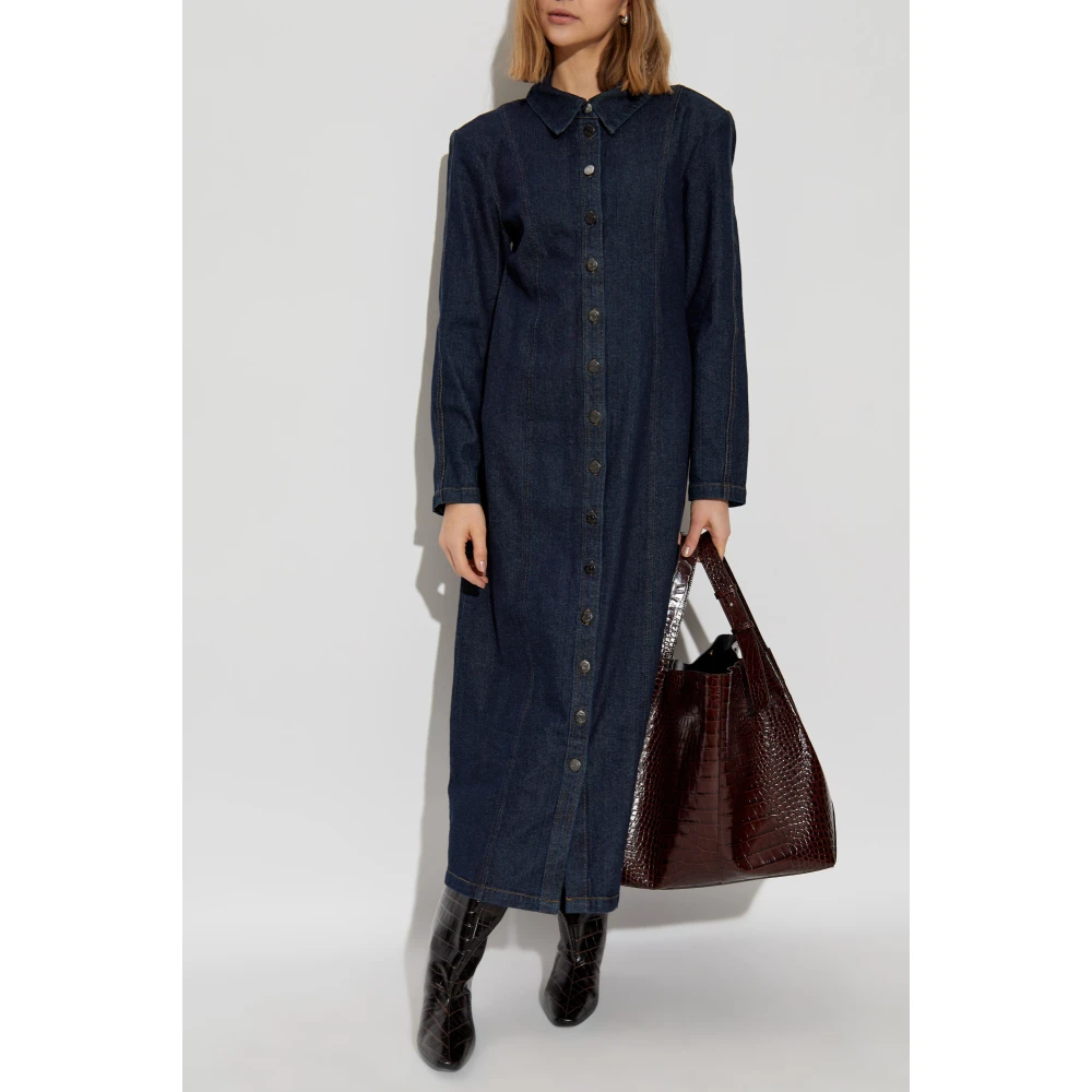 Gestuz Denim jurk Tilma Lang Blue Dames