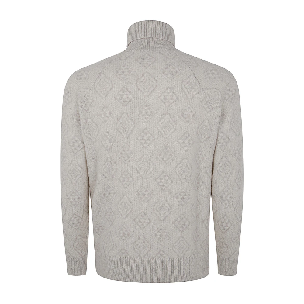 BRUNELLO CUCINELLI Stijlvolle Turtleneck Sweater Beige Heren