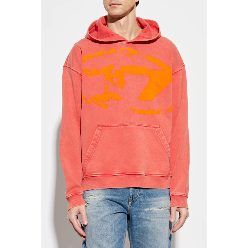 Diesel Sweatshirt S-Boxt Red Heren