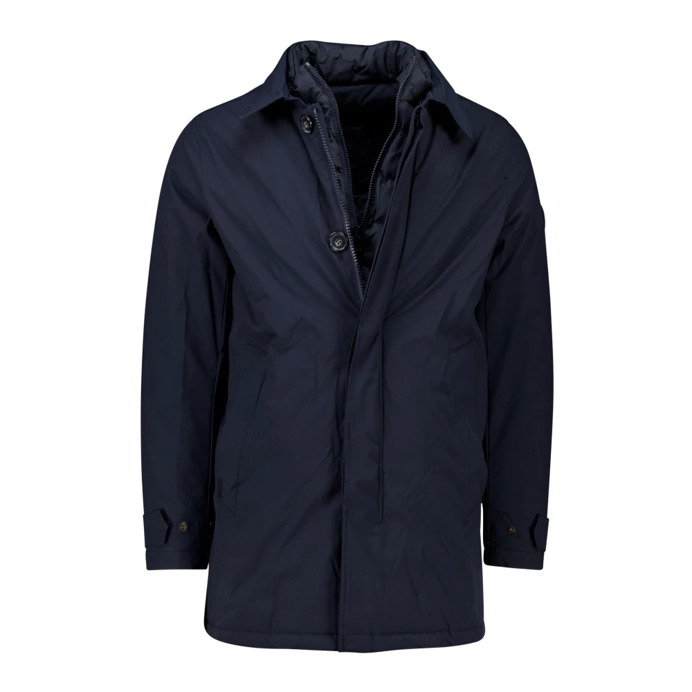 Airforce Winterjas Donkerblauw Stijlvol Blue Heren