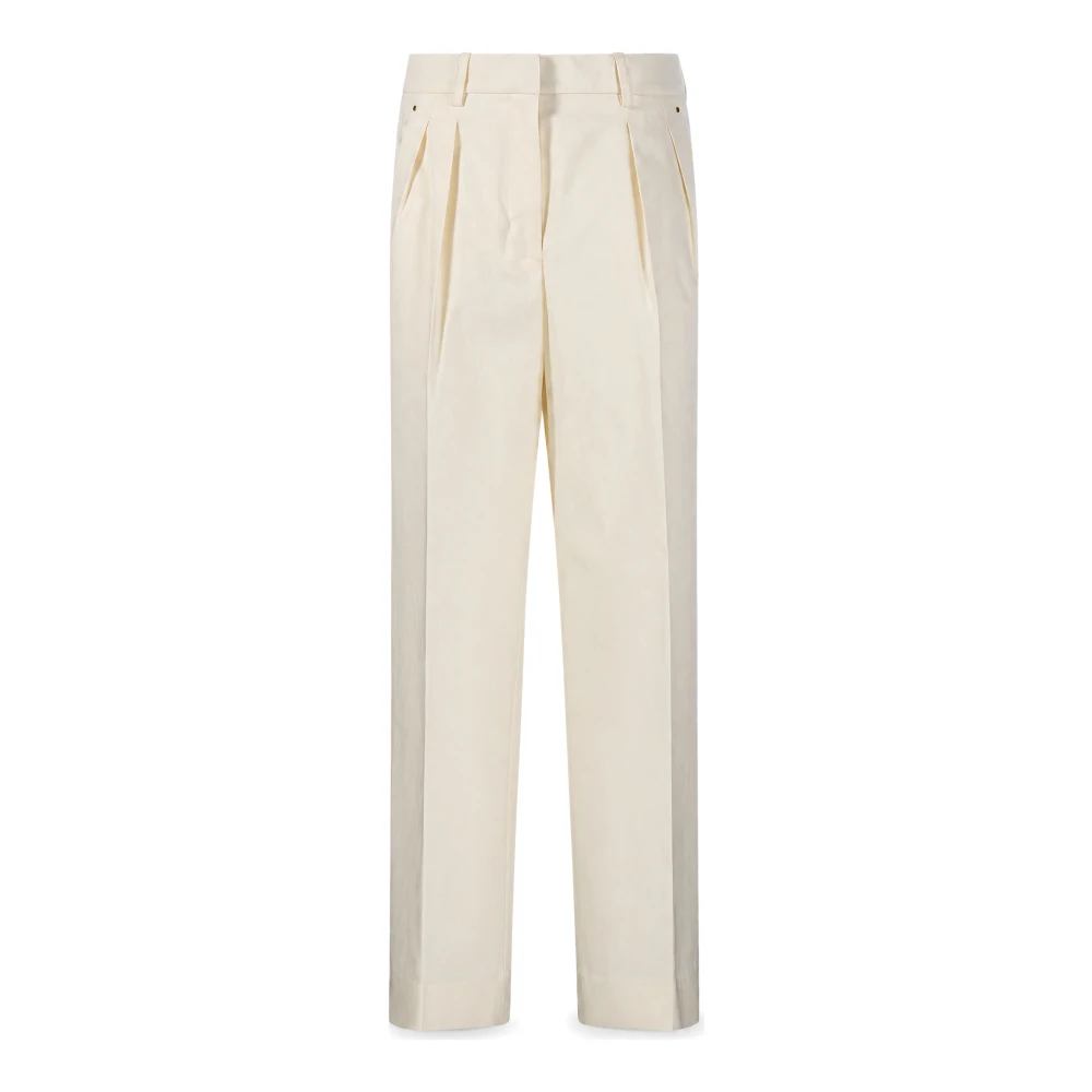 Moncler Donna Bianco Pantaloni, M, New,