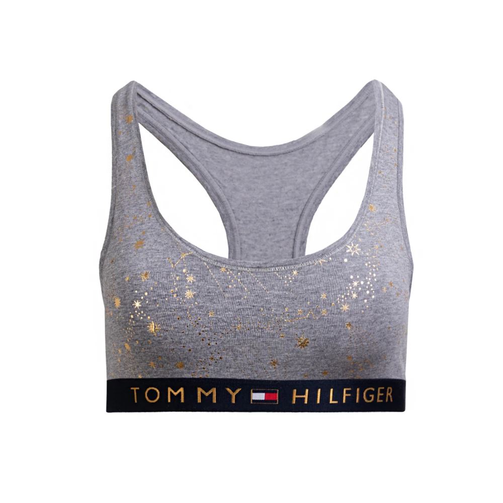 Tommy Hilfiger Grijze Beha met Gouden Sterren Patroon Gray Dames