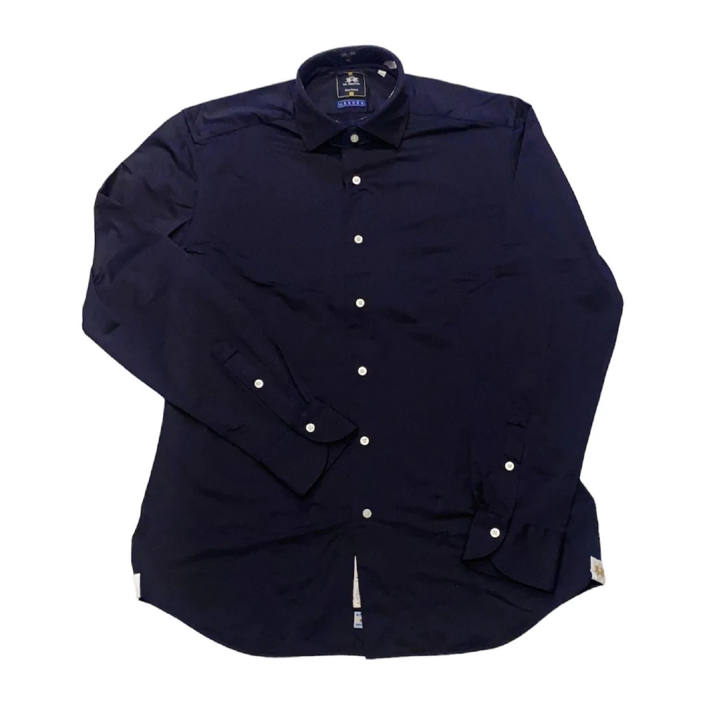 La Martina Men's Blue Casual Shirts,, Regular Fit Long-Sleeve Shirt 3XL