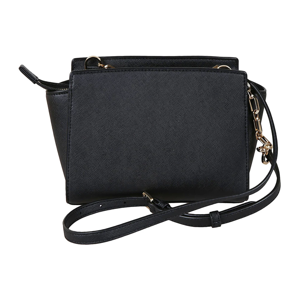 Michael Kors Zwarte Saffiano Leren Crossbody Tas Black Dames