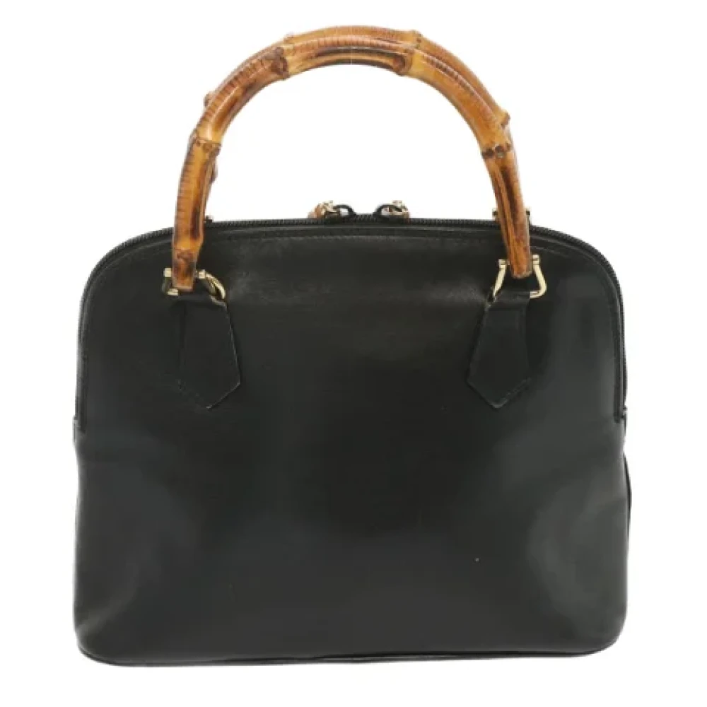 Gucci Vintage Pre-owned Leather handbags Black Dames