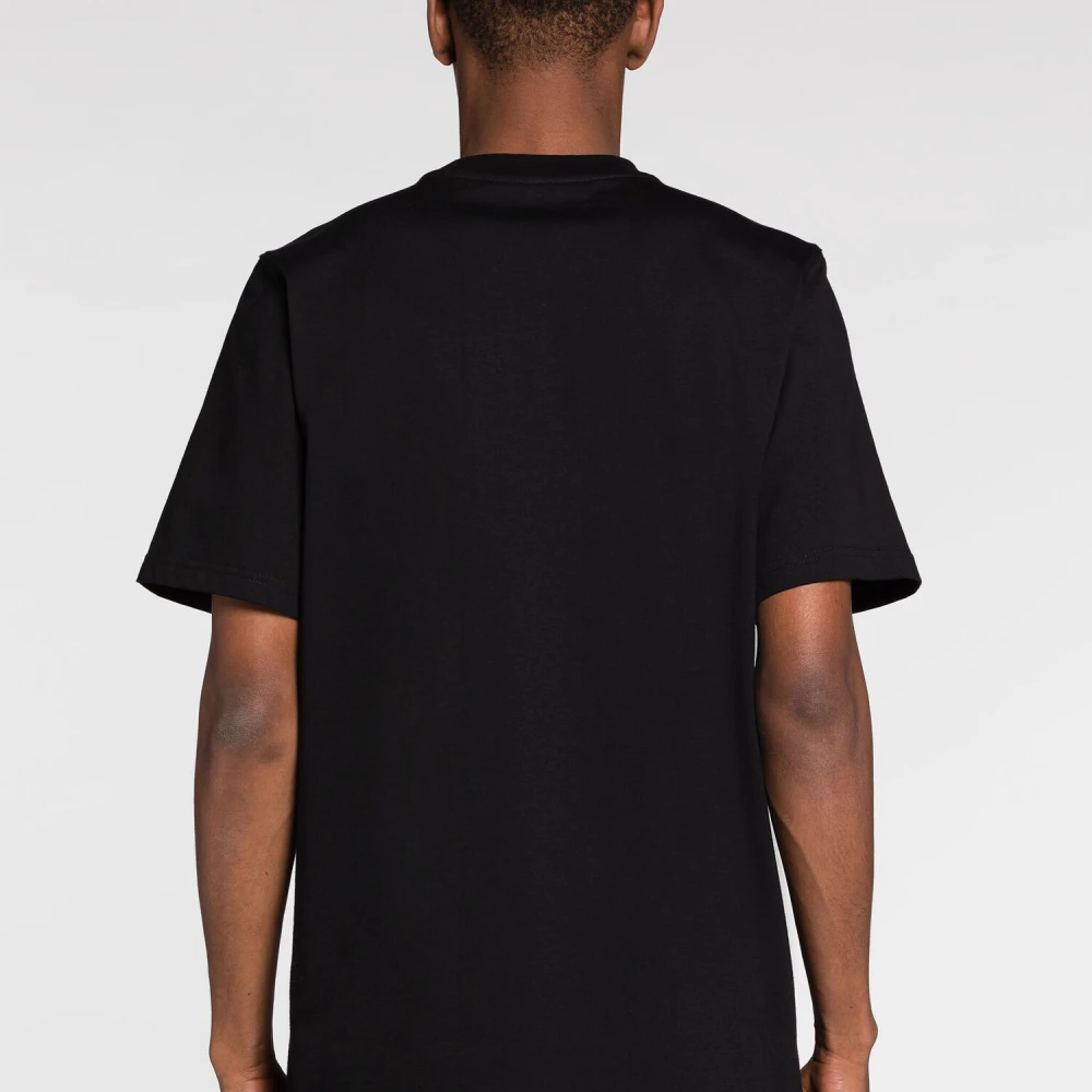Roberto Cavalli Grafische T-shirt met Logo Prints Black Heren