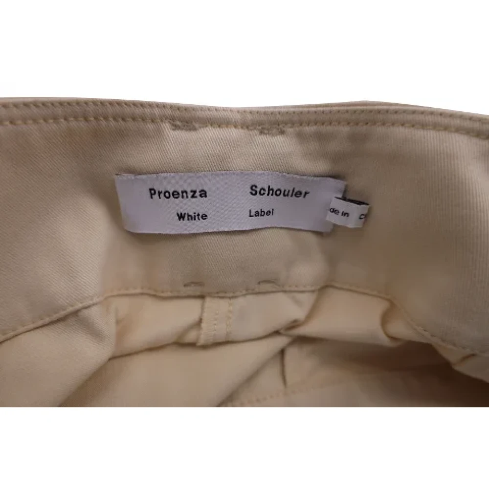 Proenza Schouler Pre-owned Cotton bottoms Beige Dames