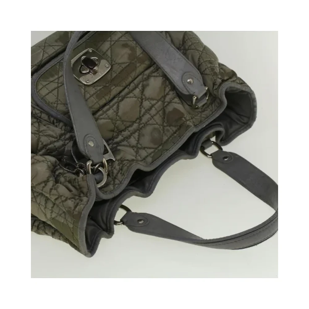Dior Vintage Pre-owned Nylon handbags Green Dames