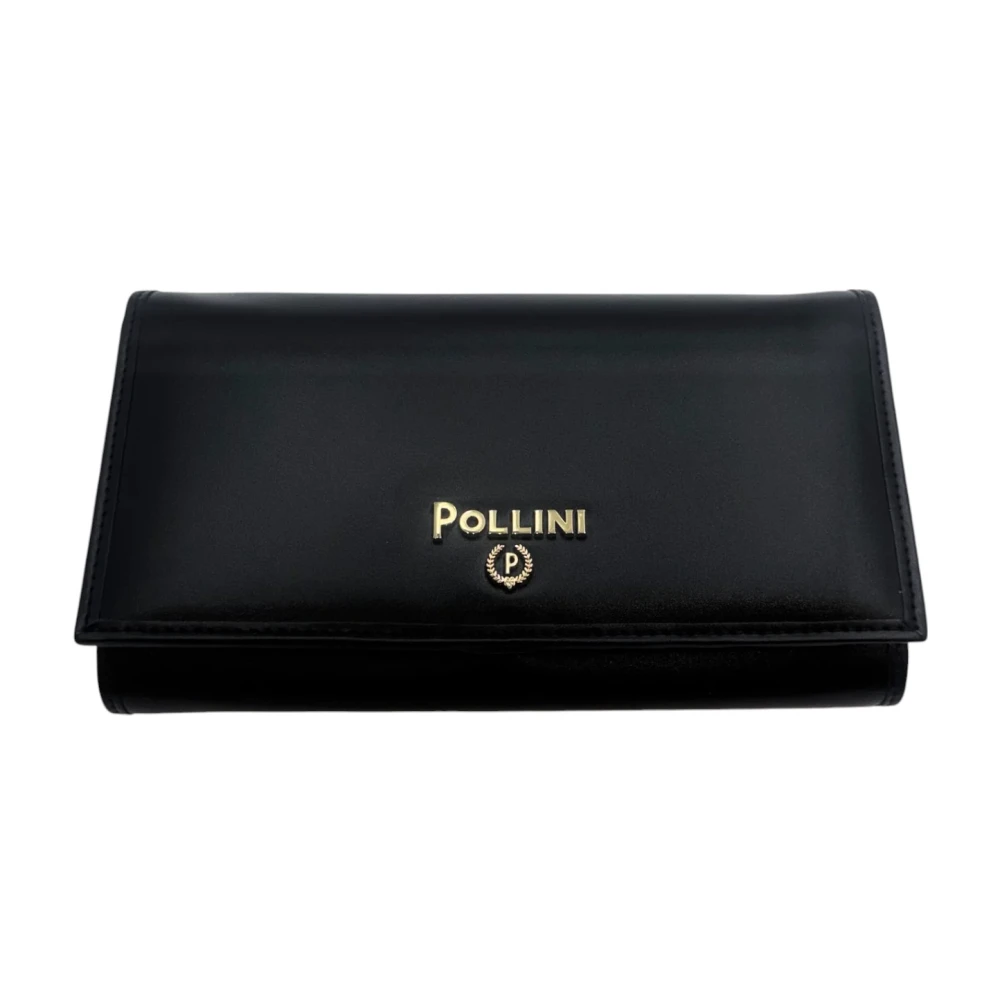 Pollini Damesportemonnee Synthetisch Leer Stijlvol Model Black Dames