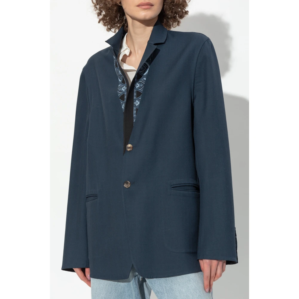 ETRO Gestreepte blazer Blue Dames