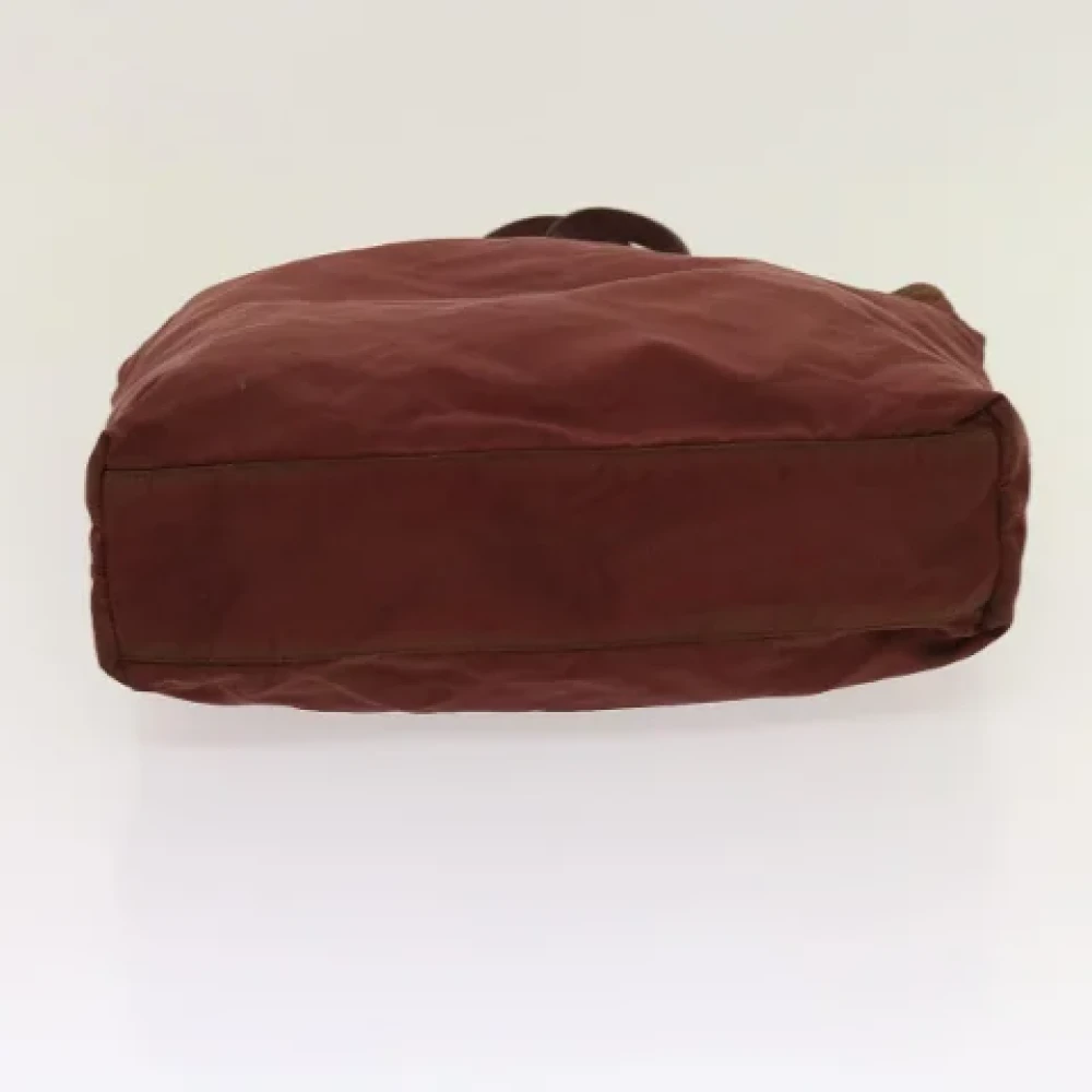Prada Vintage Pre-owned Nylon handbags Red Dames