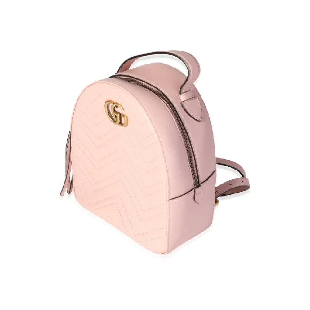 Gucci Vintage Pre-owned Leather backpacks Pink Dames