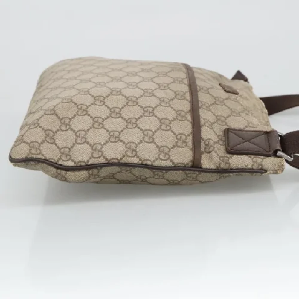 Gucci Vintage Pre-owned Canvas gucci-bags Beige Dames