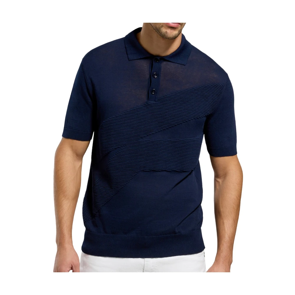 Bikkembergs Men's Blue Polo Shirts, S, Polo
